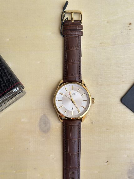 ساعة رجالي جلد