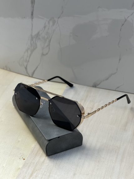 نظارة رجالي ذهبي